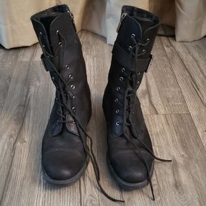 Blondo lace up moto boots